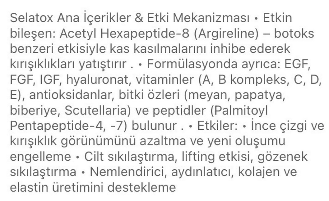 Sela Tox 10 Anti-Aging Serumu - Görsel 2