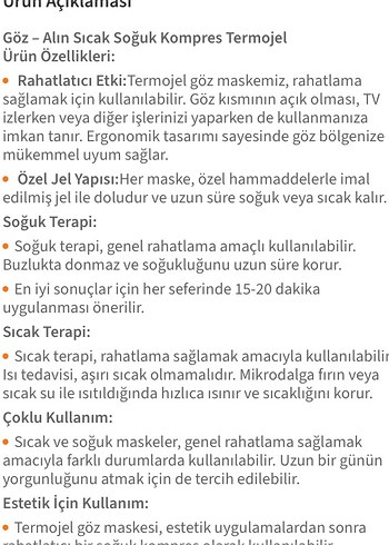 Bluewell Termojel Göz alın kapalı modeli - Görsel 2