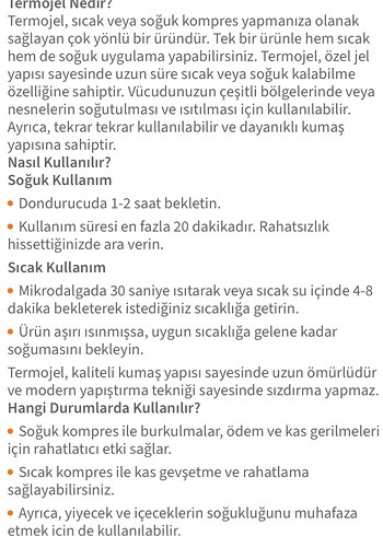 Beden Bluewell Termojel Sıcak Soğuk Yüz Maskesi