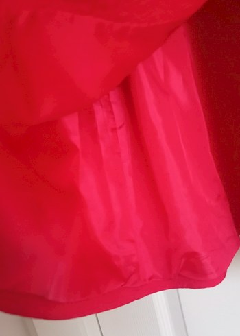 Düğmeli Kırmızı ekol ceket - Görsel 4