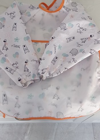 Renkli Desenli Bebek Önlüğü 2 adet fiyatı - Görsel 4