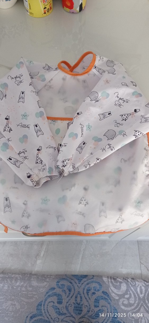 Renkli Desenli Bebek Önlüğü 2 adet fiyatı - Görsel 4