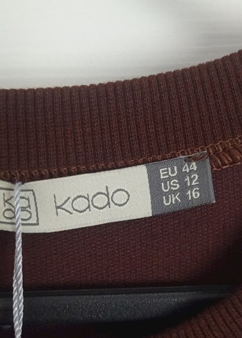 Kahverengi Kadın Uzun Kollu Pamuklu Tunik - Görsel 4