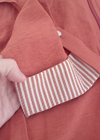 Giy çık kadın kiremit rengi kap - Görsel 5