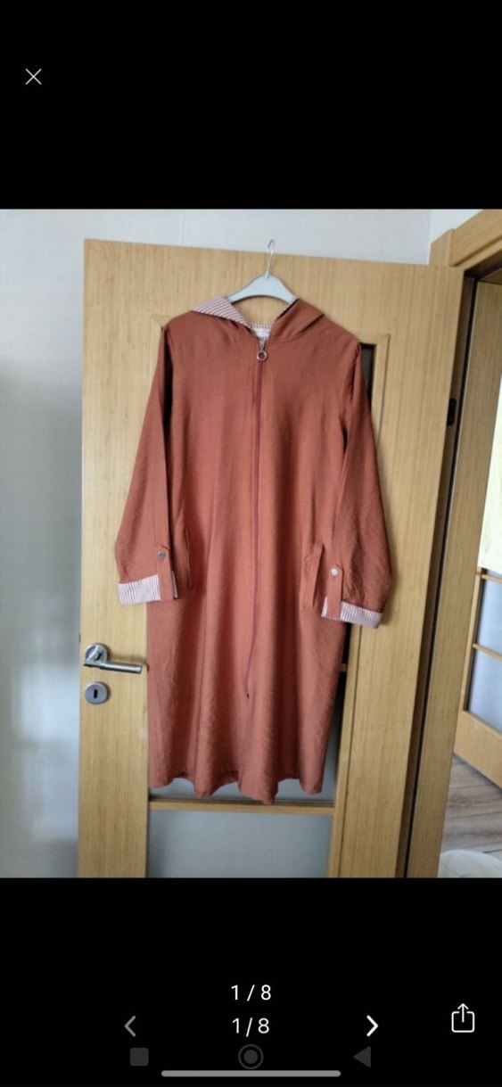 Giy çık kadın kiremit rengi kap - Görsel 3