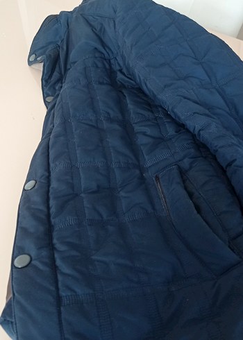 Düğmeli Lacivert Erkek mont - Görsel 7