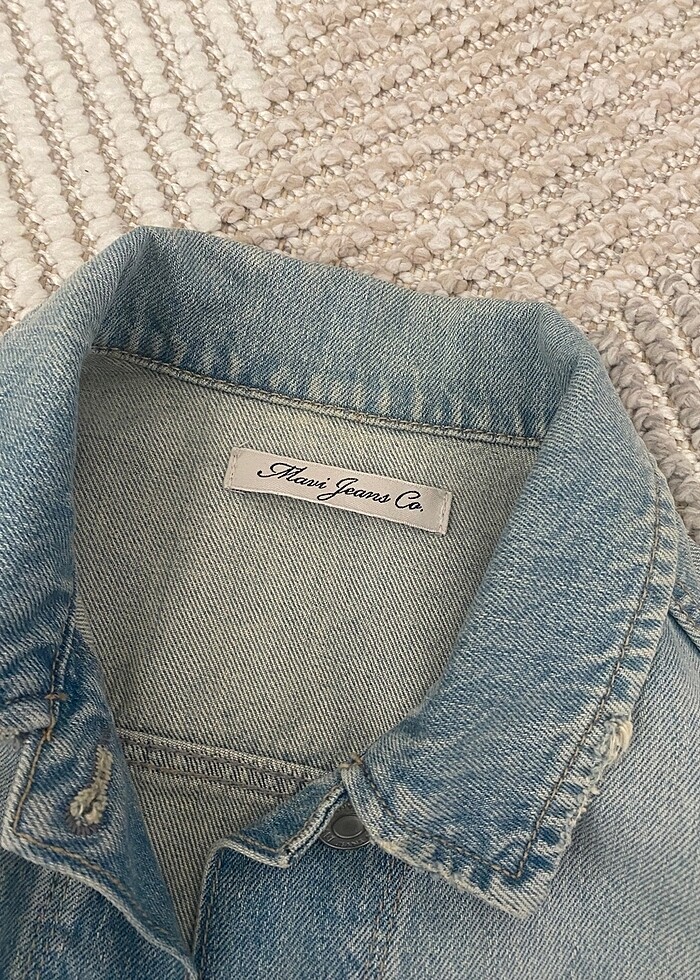 Mavi Jean Ceket - Görsel 3