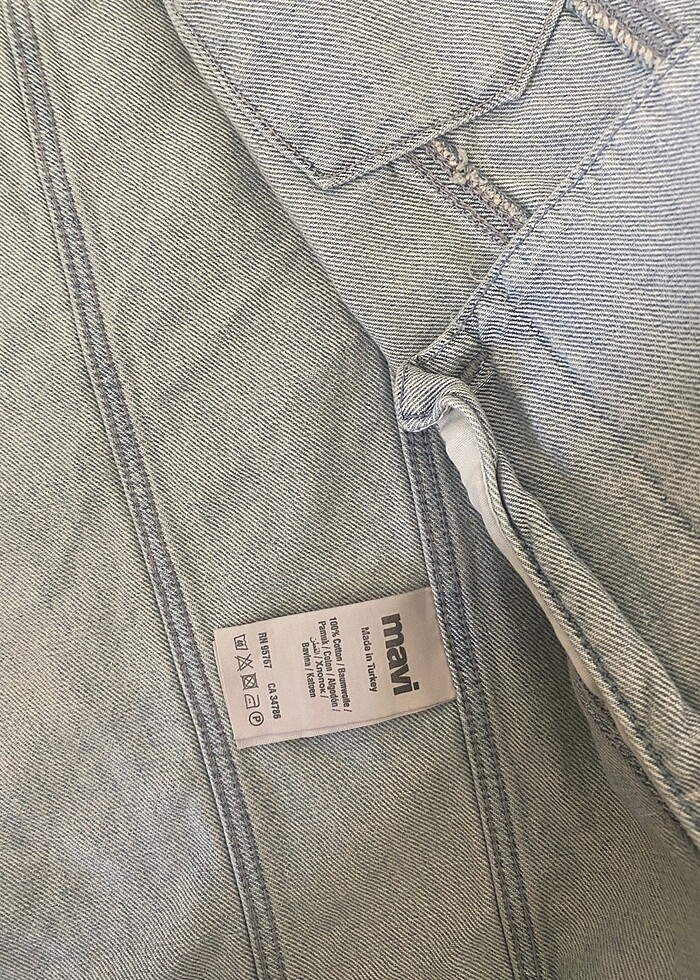 Mavi Jean Ceket - Görsel 4