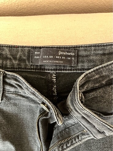 Stradivarius Stradivarius Siyah Mom Jean