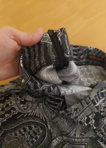 Piliseli Lacivert Desenli Mini Hamile Eteği - Görsel 3