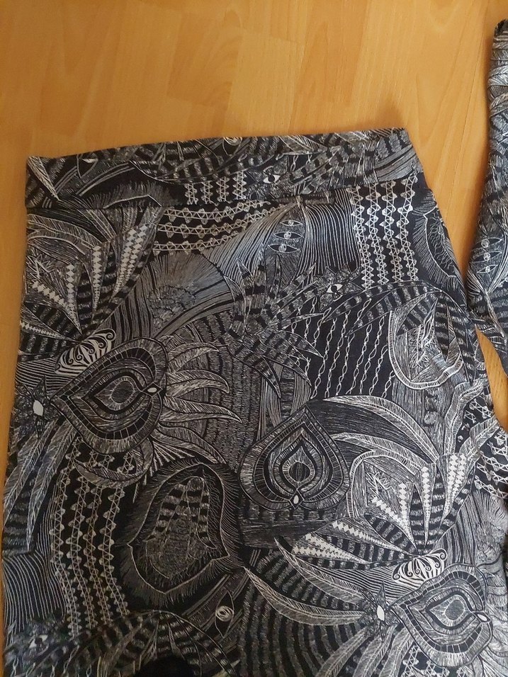 Piliseli Lacivert Desenli Mini Hamile Eteği - Görsel 4