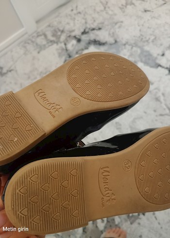 Kız Çocuk Siyah Rugan Tokalı Babet - Görsel 2