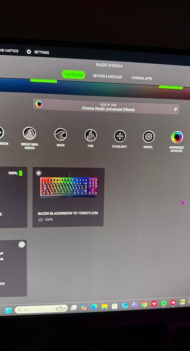 Razer blackwidow v3 klavye (az kullanılmış) - Görsel 4