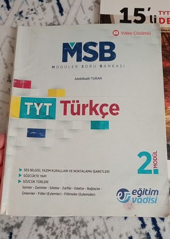 Beden MSB TYT Türkçe ve 15'li Matematik Deneme Kitapları,soru bankalar