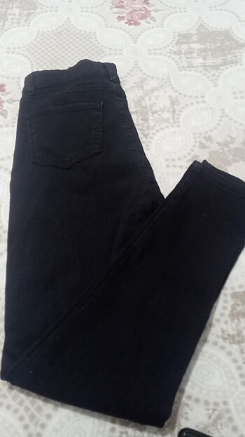 Siyah dar paça pantolon 