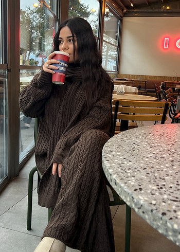 Kahverengi  Triko takım - Görsel 2