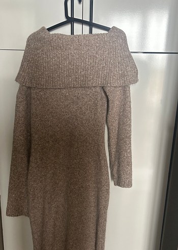 Dilvin madonna yaka Triko Elbise - Görsel 2