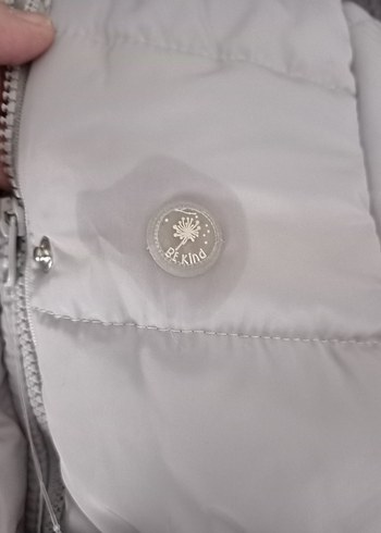 Kız Çocuk Gri Kürklü Streetwear Ceket - Görsel 6