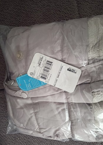 Kız Çocuk Gri Kürklü Streetwear Ceket - Görsel 5