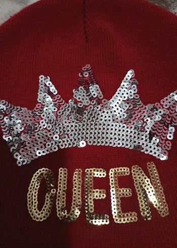 Kız çocuk Kırmızı Kürklü Streetwear Bere - Görsel 2