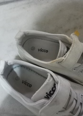 Beyaz Kadın Spor Ayakkabı Velcro Detaylı - Görsel 2