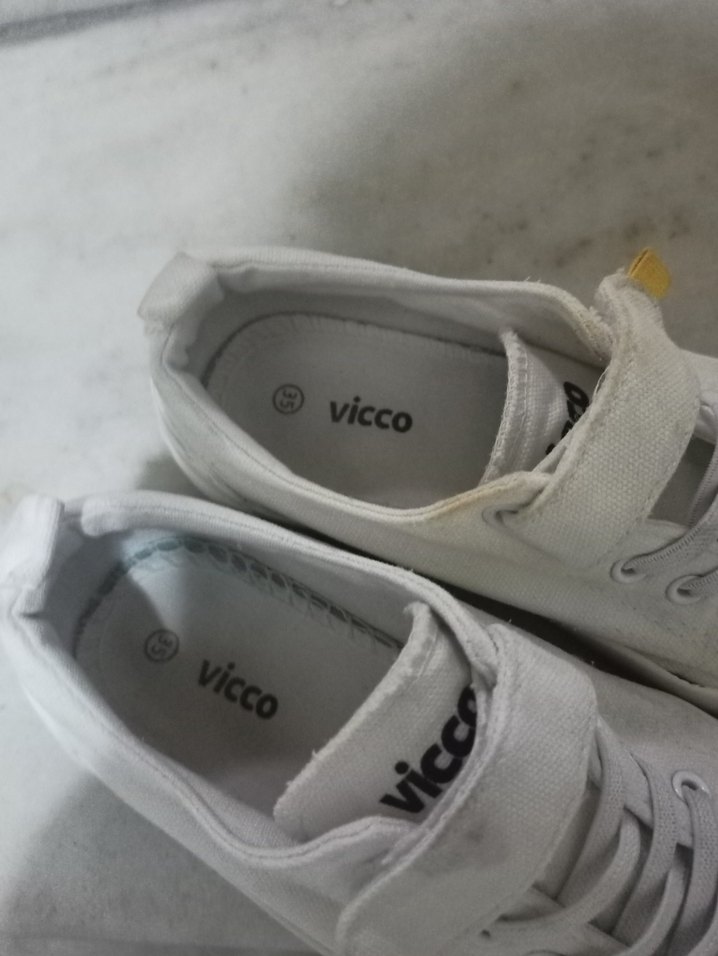 Beyaz Kadın Spor Ayakkabı Velcro Detaylı - Görsel 2