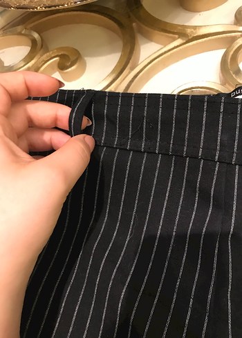 Kadın Giyim Siyah Çizgili Dar Pantolon - Görsel 4