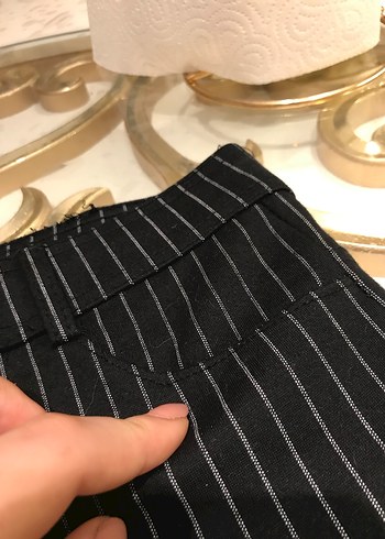 Kadın Giyim Siyah Çizgili Dar Pantolon - Görsel 5