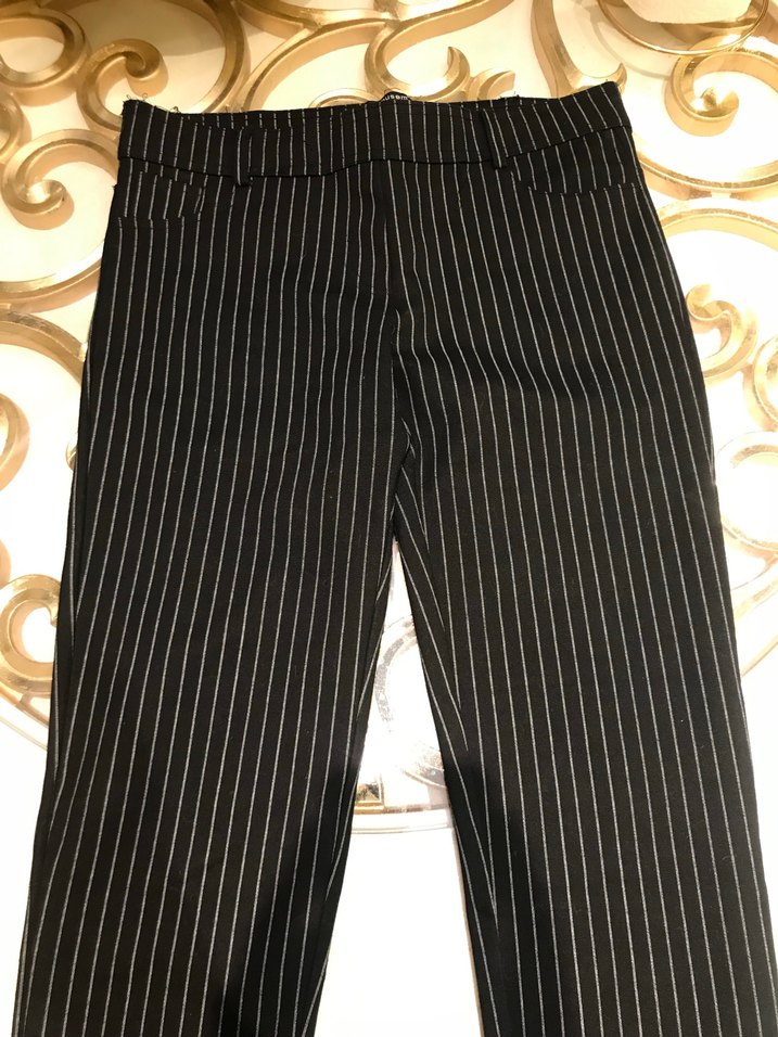 Kadın Giyim Siyah Çizgili Dar Pantolon - Görsel 3