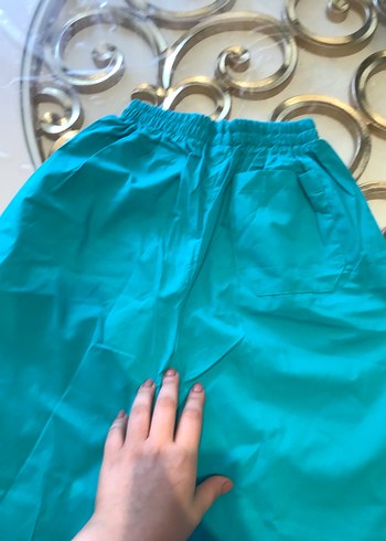 Kadın Bol Paça Hastane Kumaş Pantolon - Görsel 4