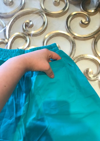 Kadın Bol Paça Hastane Kumaş Pantolon - Görsel 5