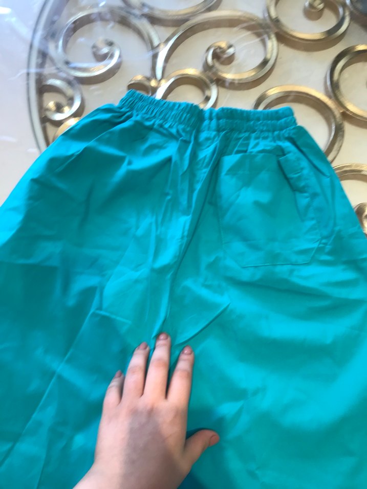 Kadın Bol Paça Hastane Kumaş Pantolon - Görsel 4