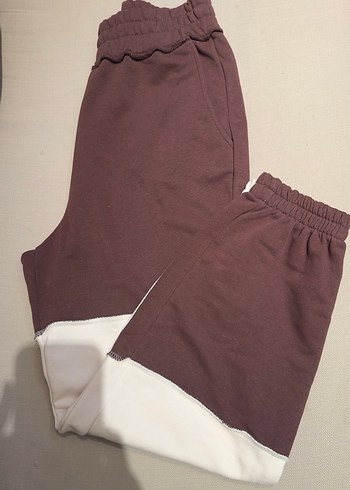 Defacto Kahverengi-Krem Eşofman Altı - Görsel 5