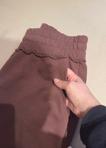 Defacto Kahverengi-Krem Eşofman Altı - Görsel 4