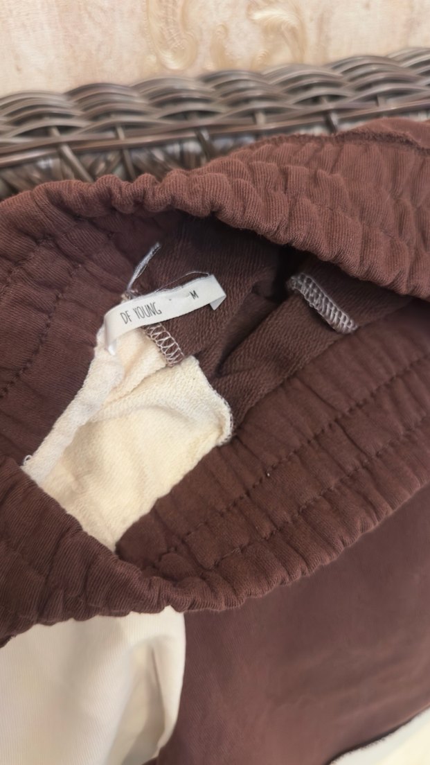 Defacto Kahverengi-Krem Eşofman Altı - Görsel 3