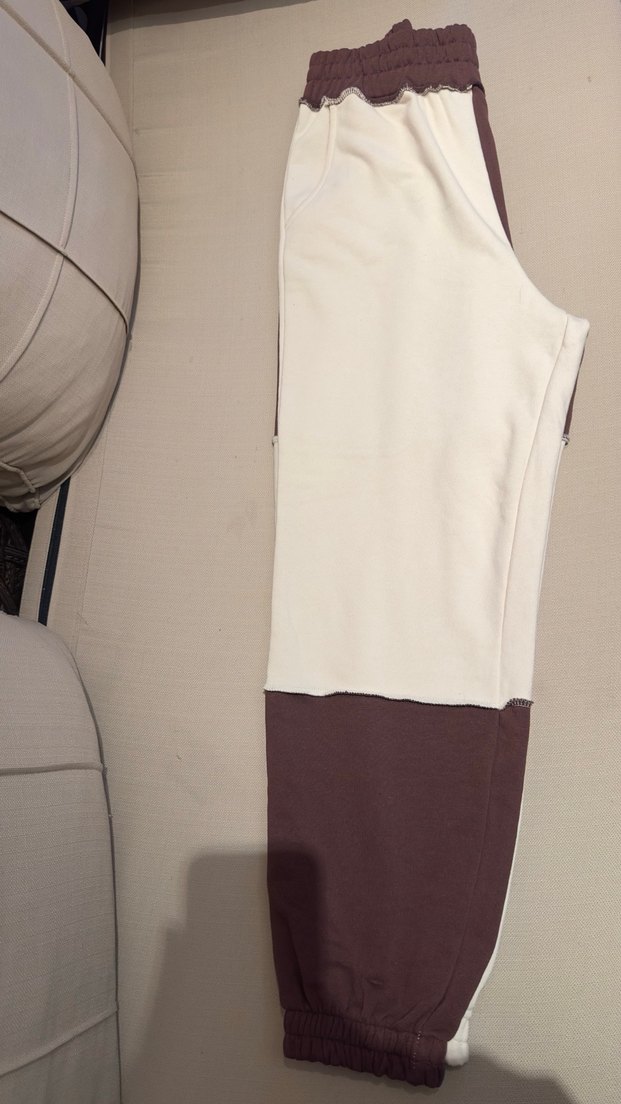 Defacto Kahverengi-Krem Eşofman Altı - Görsel 2