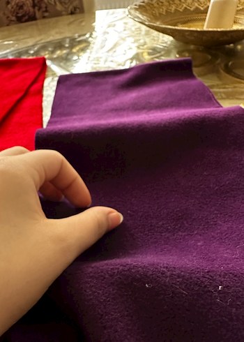 Çift Polar Atkı Vintage - Görsel 4