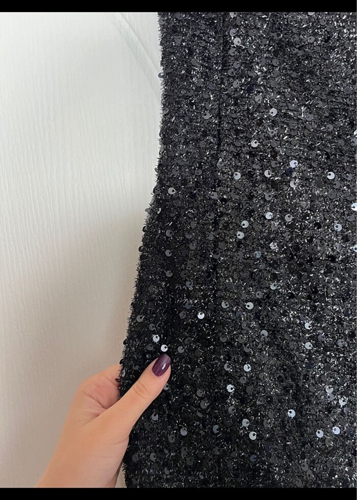 pullu mini abiye - Görsel 3