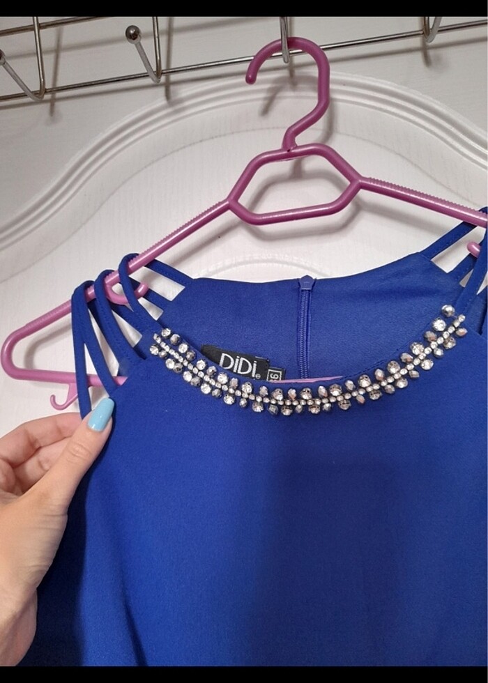 lacivert abiye - Görsel 2