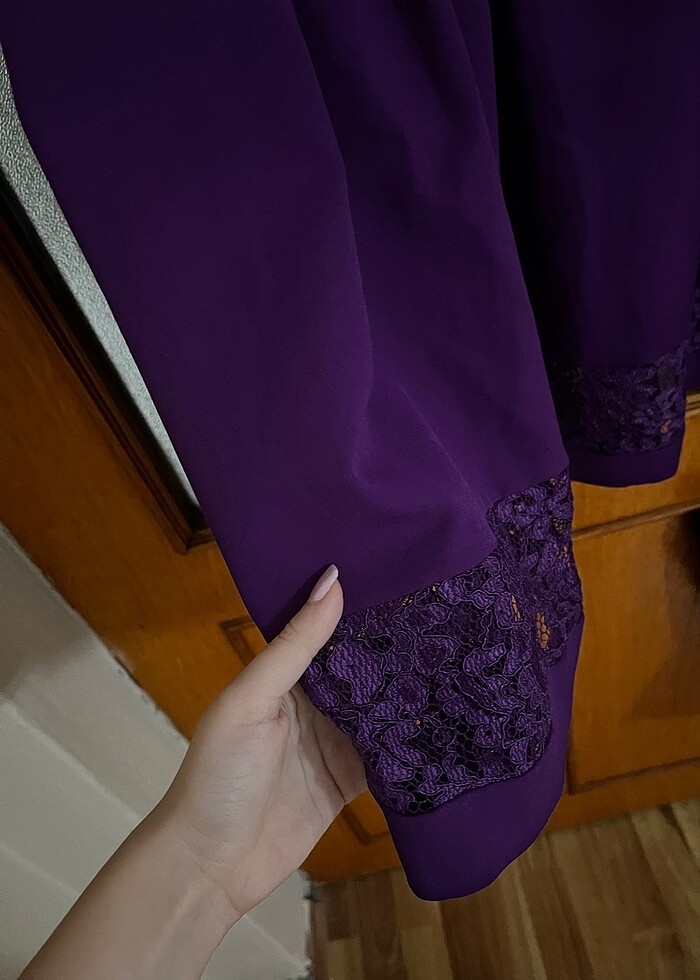 mor kısa abiye - Görsel 2