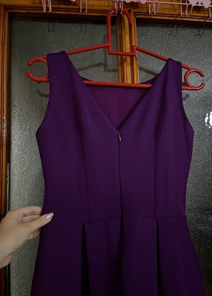 mor kısa abiye - Görsel 3