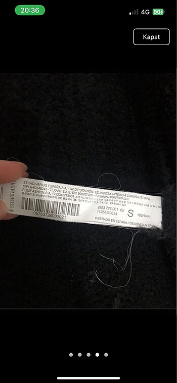 s Beden Stradivarius biker ceket