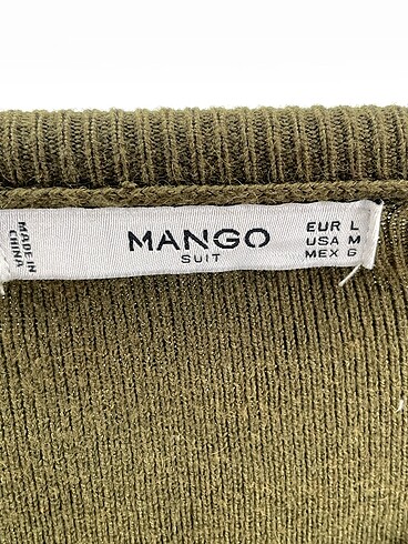 l Beden yeşil Renk Mango Kazak / Triko %70 İndirimli.