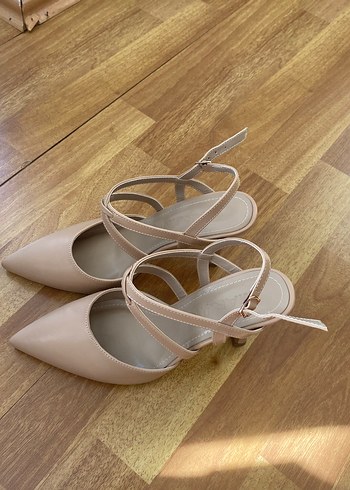 Marjin bej stiletto bantlı 38 nude