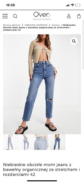 stradivarius yırtık mom slim jean