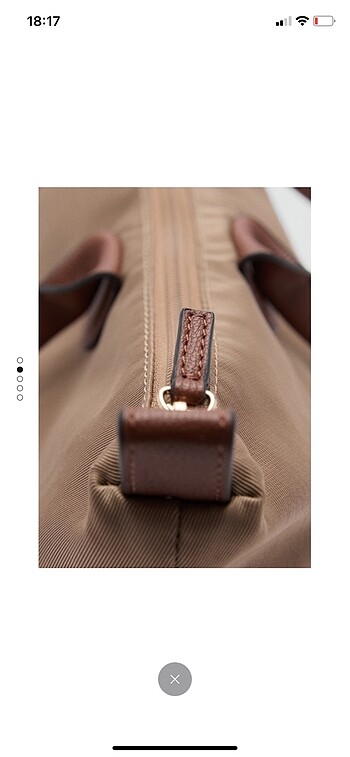 Mango mango shopper çanta longchamp tarzı kahverengi taba