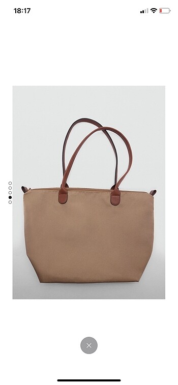 Beden mango shopper çanta longchamp tarzı kahverengi taba