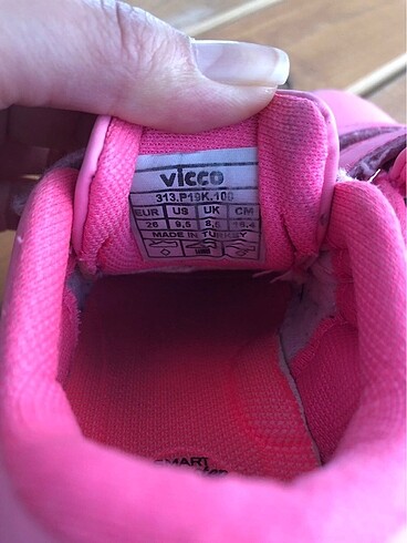 26 Beden pembe Renk Vicco pembe ayakkabı