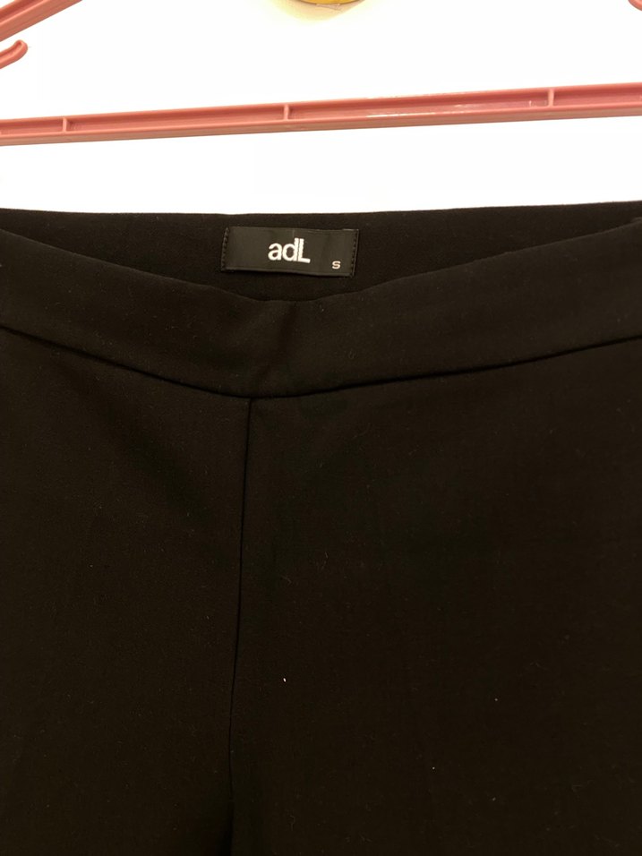 Düğmeli Siyah Kadın Kumaş Pantolon - Görsel 3