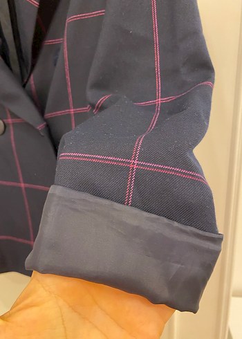 Kadın lacivert blazer ceket - Görsel 5